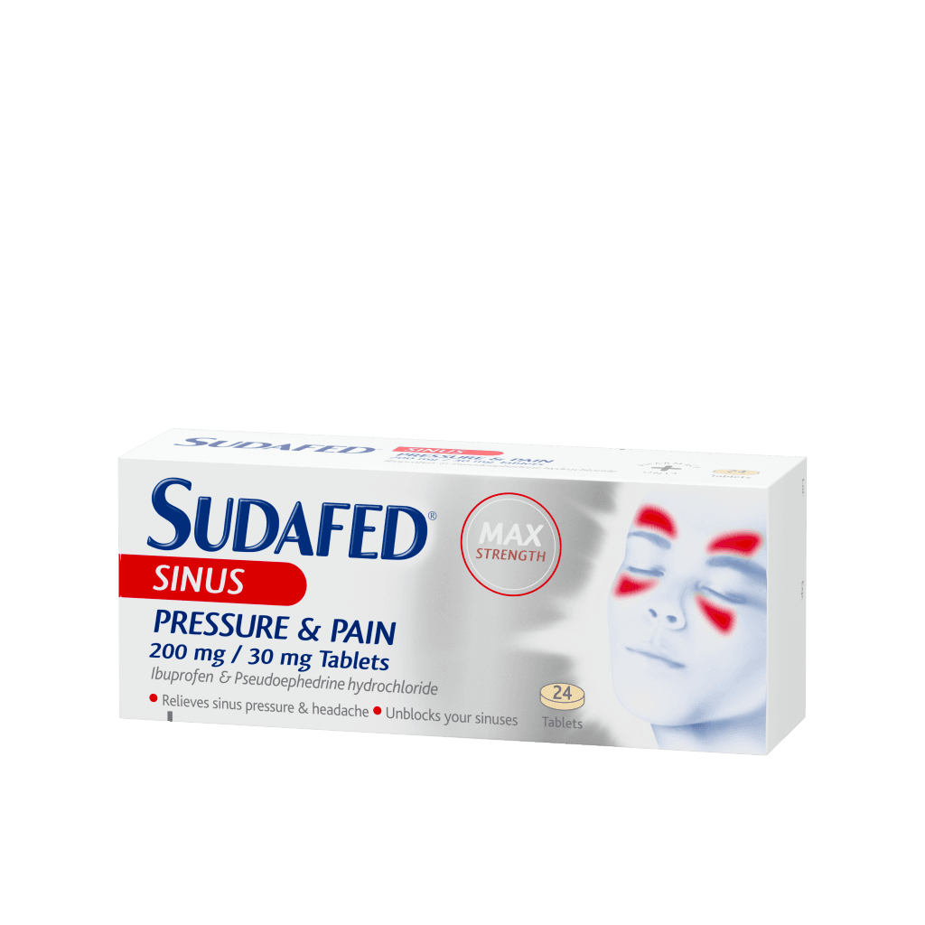 Sudafed Sinus Pressure & Pain 200mg/30mg Tablets — image 1 of 1