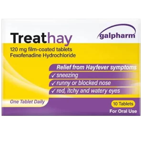 Treathay Fexofenadine 120mg - 10 Tablets - photo 1 of 3