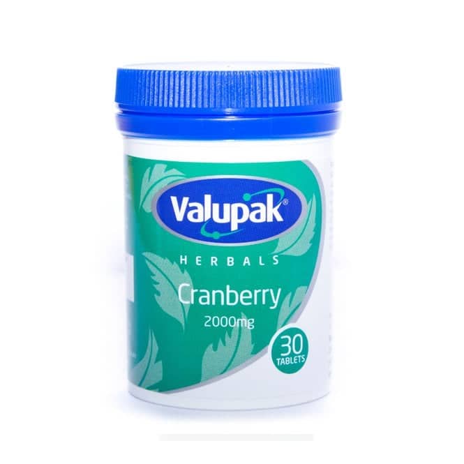Valupak Herbals Cranberry 2000mg - 30 Tablets - photo 1 of 1