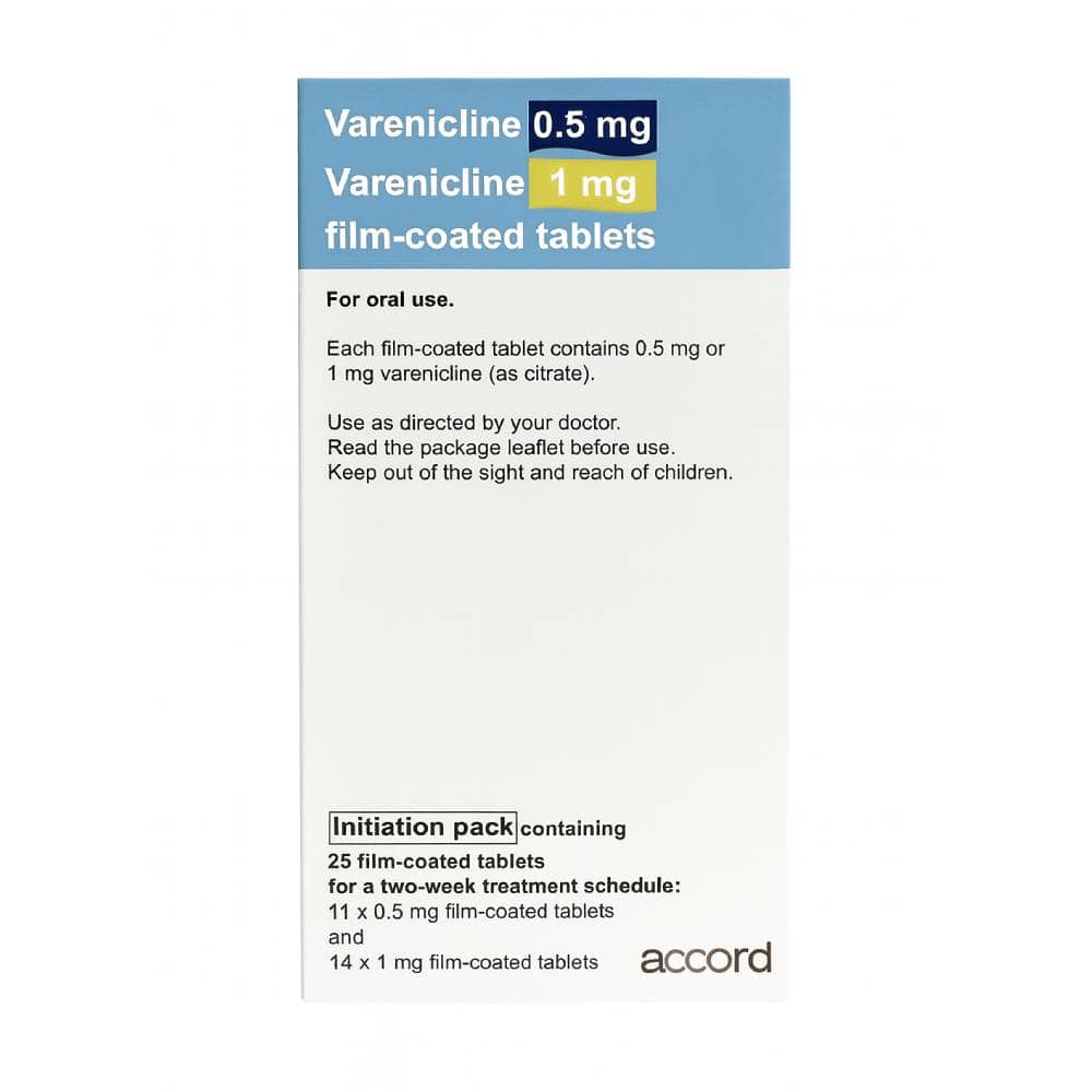 Varenicline Tablets (Generic Champix) - Smoking Cessation - photo 1 of 1