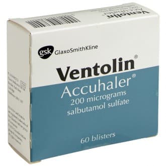 Ventolin Accuhaler 200mcg (Blue Asthma Inhaler) — image 1 of 1