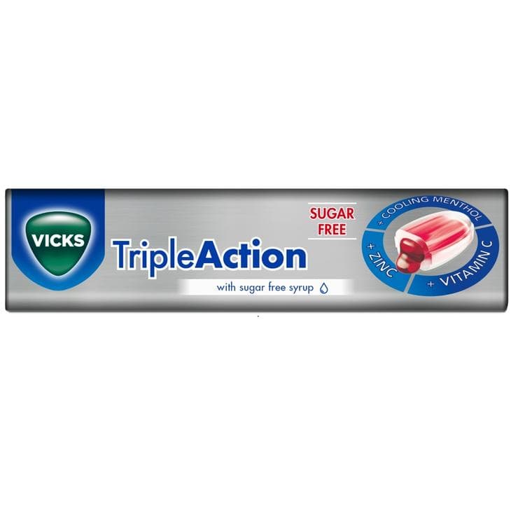 Vicks Triple Action Lozenges Sugar Free 42g — image 1 of 1