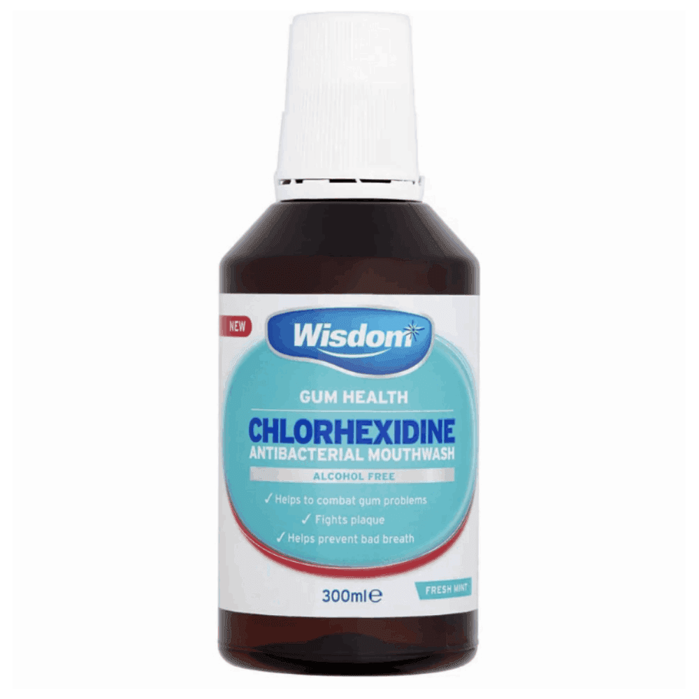Wisdom Chlorhexidine Alcohol Free Mouthwash - Mint
