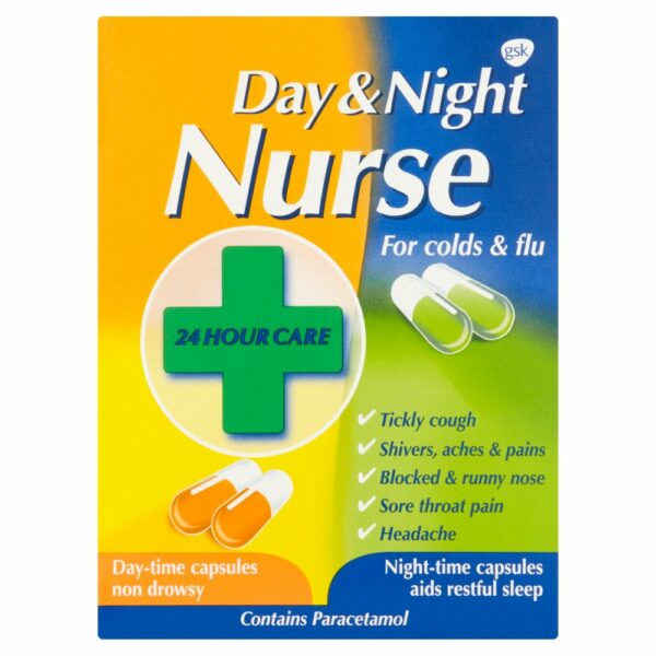 Buy Night Nurse Day & Night Capsules UK Next Day Delivery