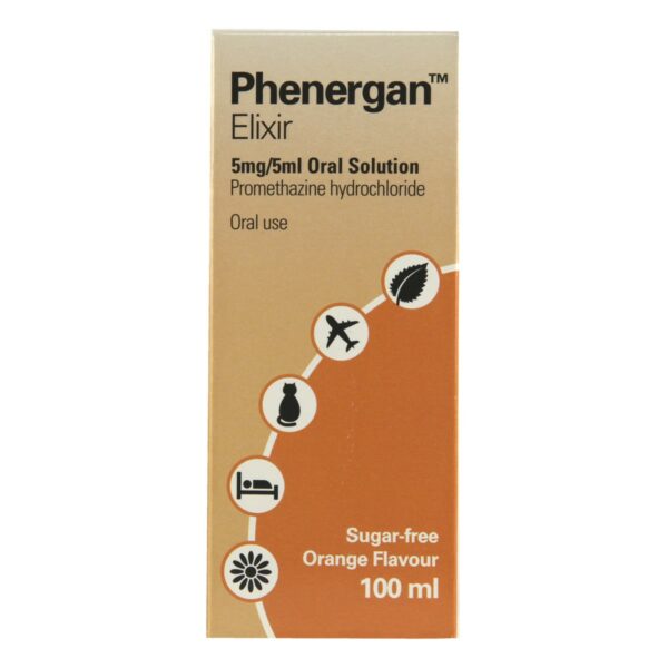 Phenergan Elixir Online UK 100ml 5mg 5ml Oral Solution