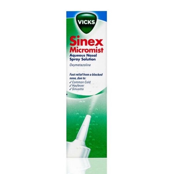 Buy Vicks Sinex Micromist Spray 15ml Online UK Next Day Delivery Nasal Pump Spray