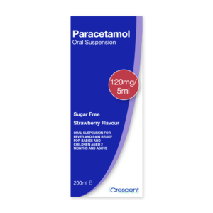 Paracetamol 120 mg/5 ml Oral Suspension (Generic)