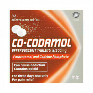 Buy SOLUBLE Co-codamol 8mg/500mg Effervescent Tablets - 32 Tablets Online