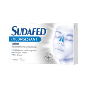 Buy Sudafed Non Drowsy Decongestant Tablets Online UK Next Day Delivery