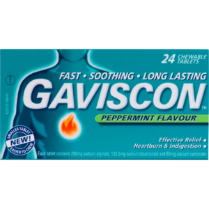 Gaviscon Peppermint Flavour Tablets Image