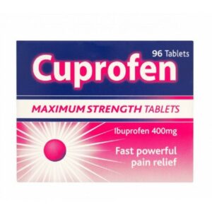 Buy Cuprofen Maximum Strength 400mg UK Next Day Delivery Tablets 96