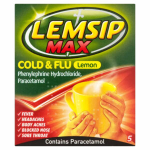 Buy Lemsip Max Flu Lemon Sachets UK Next Day Delivery