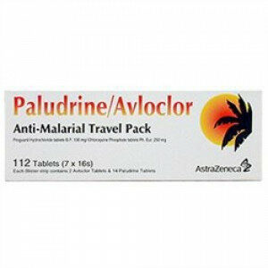 Paludrine & Avloclor Antimalarial Travel Pack 112 Tablets Malaria