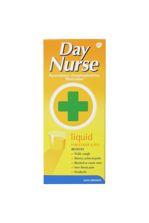 Day Nurse Liquid For Colds And Flu, Non Drowsy, 240ml.