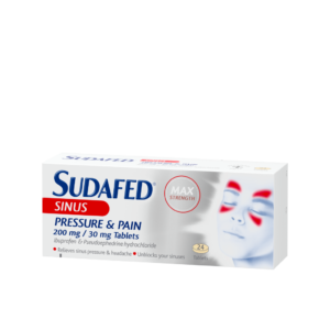 Buy Sudafed Sinus Pressure & Pain Tablets Online UK Next Day Delivery