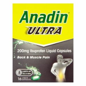 Anadin Ultra 200mg (16 Liquid Capsules)