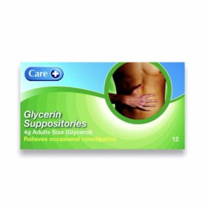 Glycerol (Glycerin) Suppositories 12 pack