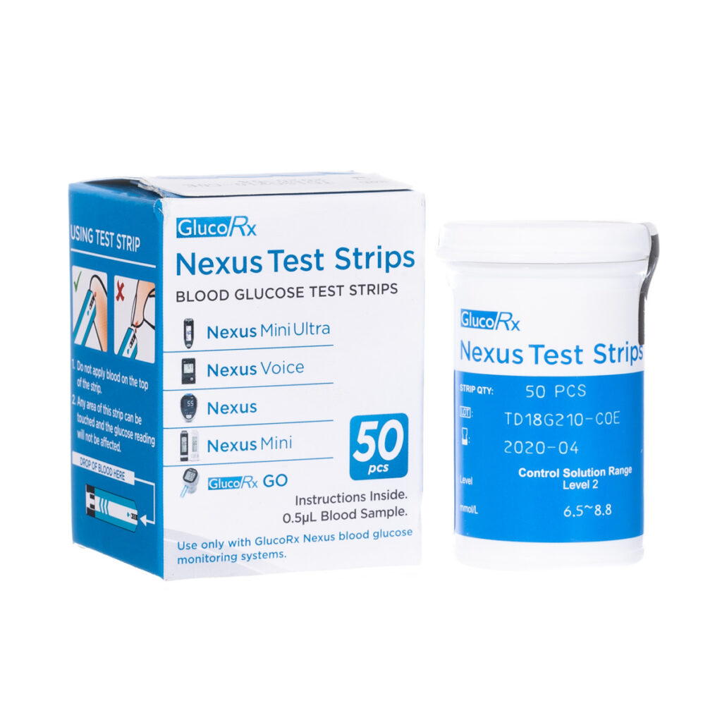 Buy GlucoRx Nexus Test Strips Online General Health