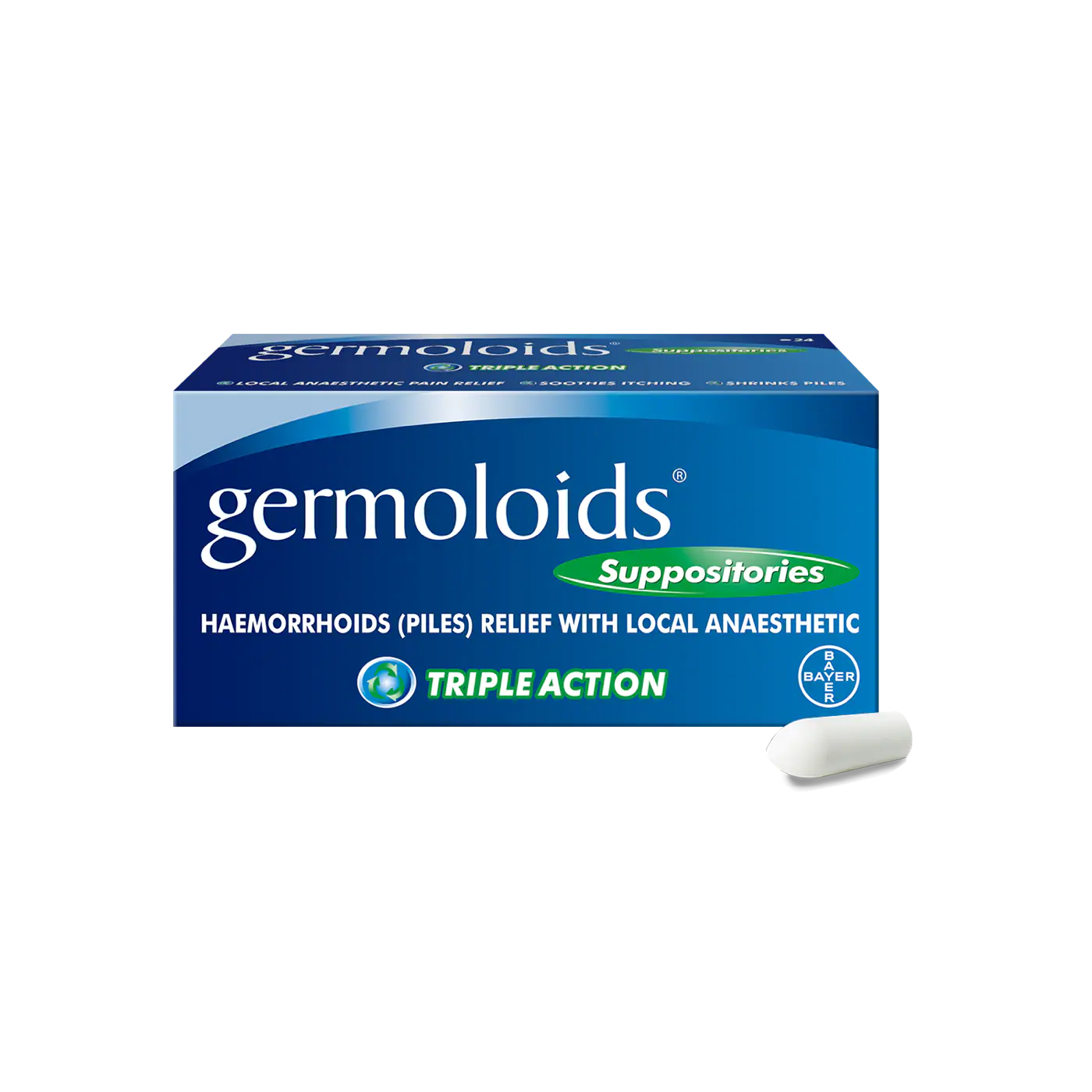  GERMOLOIDS Suppositories - Pack of 24 : Health & Household