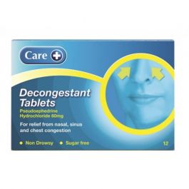 Buy Care Decongestant Tablets Online UK Next Day Delivery