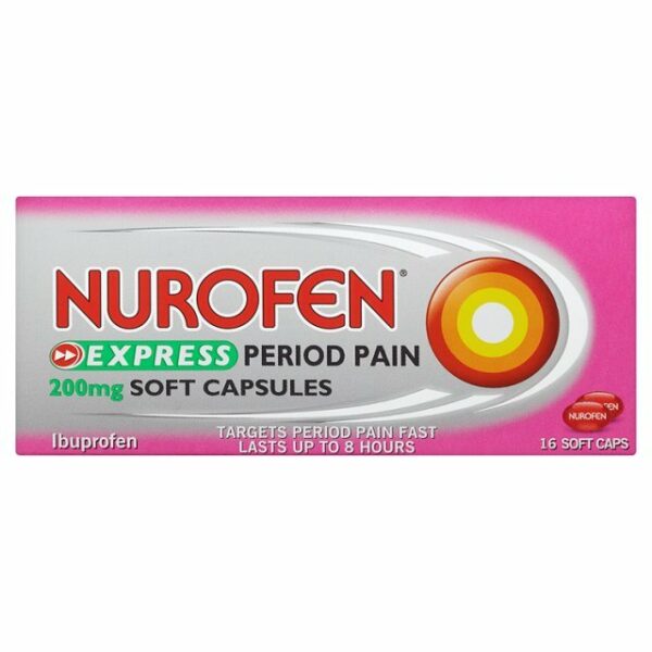 Buy Nurofen Express Period Pain Capsules Online UK Next Day Delivery