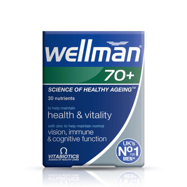 Buy Vitabiotics Wellman 70+ Tablets Online UK Next Day Delivery