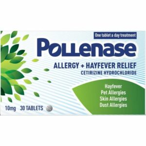 Pollenase Allergy & Hayfever Relief 10mg Tablets (30 Tablets)