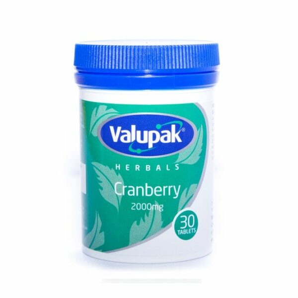 Valupak Herbals Cranberry 2000mg - 30 Tablets