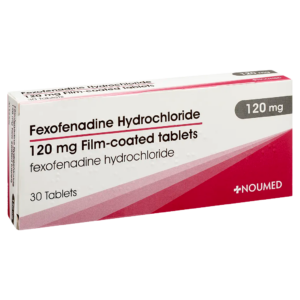 Buy Fexofenadine Hydrochloride Antihistamine Tablets UK Online 120mg