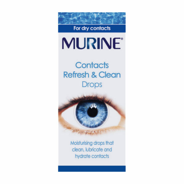 Murine Contacts Refresh & Clean Eye Drops - 15ml