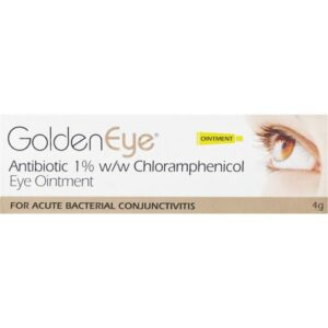 Buy GoldenEye Antibiotic 1% w/w Eye Ointment Chloramphenicol 4g Online