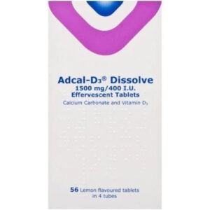 Adcal-D3 Dissolve 1500mg/400 IU Effervescent Tablets (56)