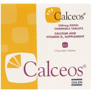 Calceos 500mg/400IU Chewable Tablets (60)