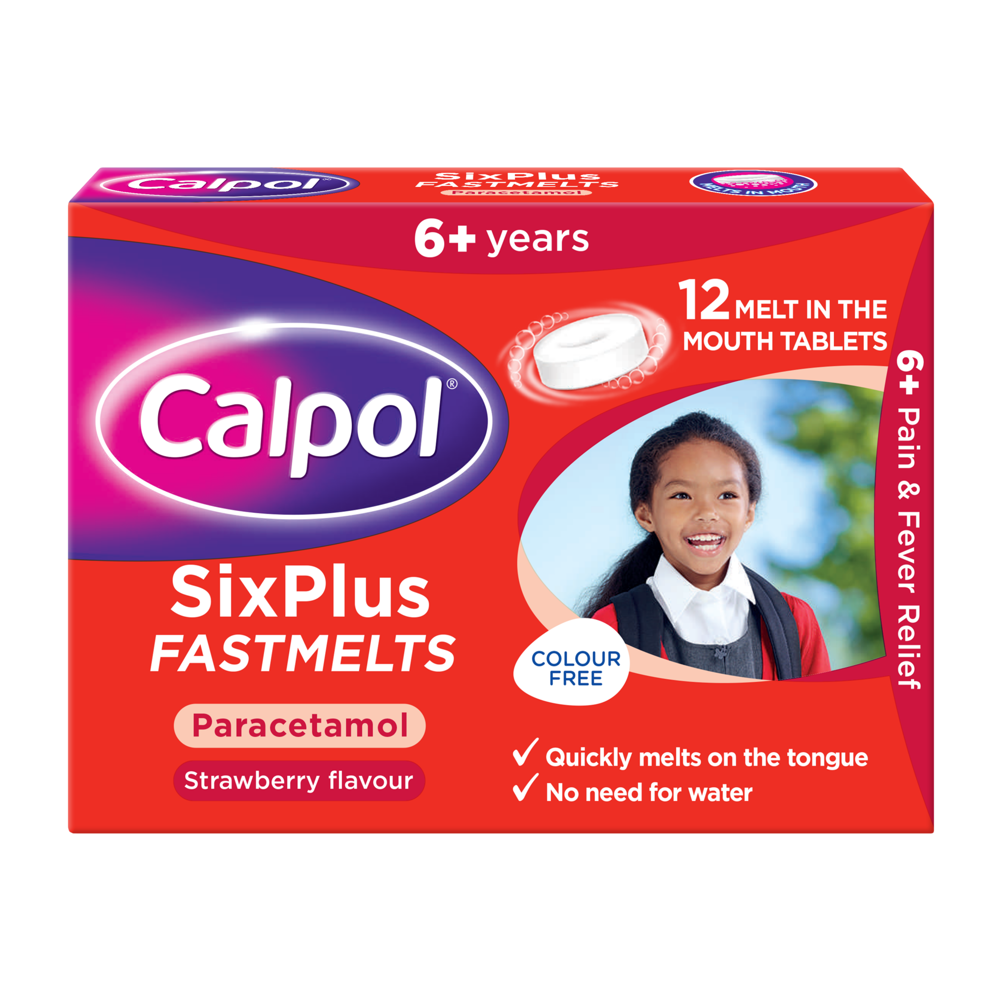 Buy Calpol SixPlus Fastmelt Tablets 12 Tablets Online