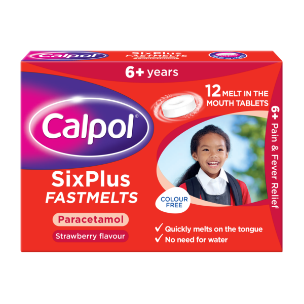 Calpol SixPlus Fastmelt Tablets - 12 Tablets