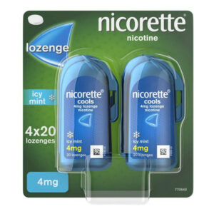 Nicorette Cools Icy Mint 4mg Lozenges - 80 Lozenges