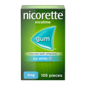 Nicorette Icy White 4mg Gum – 105 Pieces