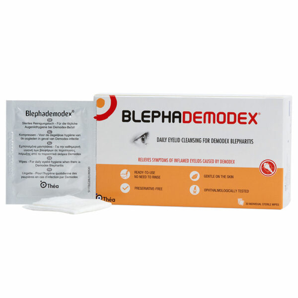 Blephademodex Daily Eyelid Cleansing Wipes - 30 Wipes
