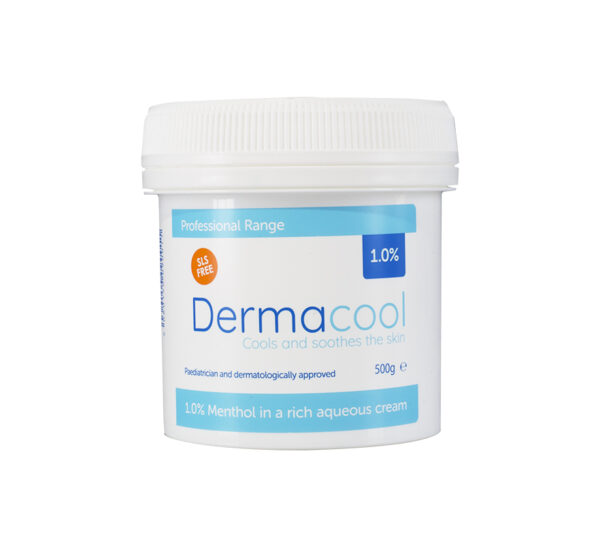 Dermacool Menthol Aqueous Cream 1% - 500g Pot