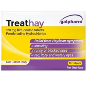 Treathay 120mg Fexofenadine Tablets - 10 Tablets