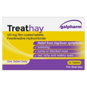 Treathay 120mg Fexofenadine Tablets - 30 Tablets