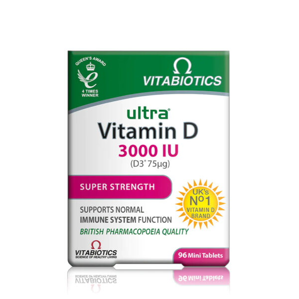 Vitabiotics Ultra Vitamin D Super Strength 3000IU - 96 Tablets