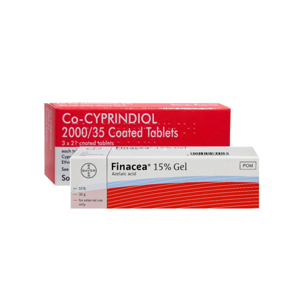 Co-cyprindiol (63 Tablets) and Finacea 15% Gel (30g)