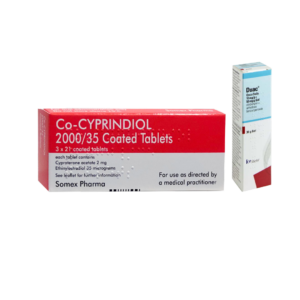 Co-cyprindiol (63 Tablets) and Duac Once Daily Gel 5%