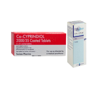 Co-cyprindiol (63 Tablets) and Epiduo Gel