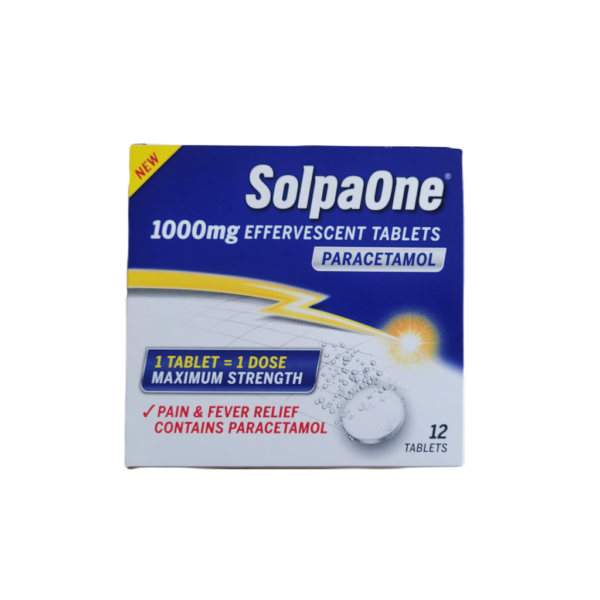 SolpaOne 1000mg Effervescent Tablets - 12 Tablets