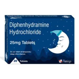 Diphenhydramine Hydrochloride 25mg Tablets - 20 Tablets