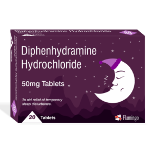 Diphenhydramine Hydrochloride 50mg Tablets - 20 Tablets