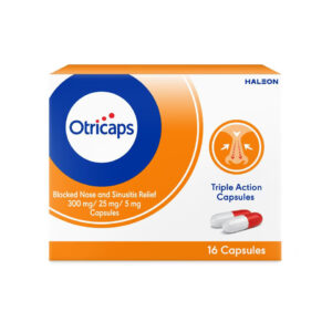 Buy Otricaps Blocked Nose and Sinusitis Relief Capsules - 16 Capsules Online