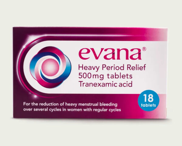 Buy Evana Heavy Period Relief Tablets - 18 Tablets Online